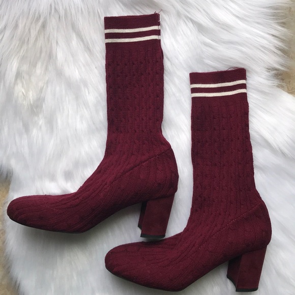 NEW Catherine woman’s red sock heels - Picture 2 of 5